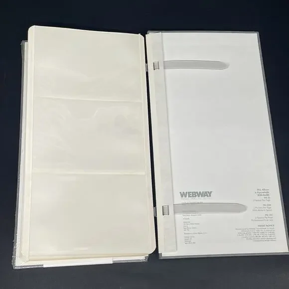 New Set of 3 Webway Orig Vanguard Photo Albums 72 Pockets USA W-35T Expandable